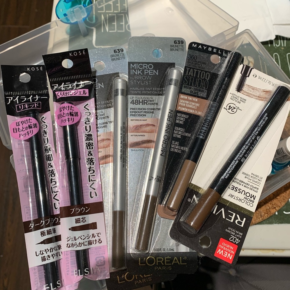 new and seales miscellaneous eyeliners and brow inks